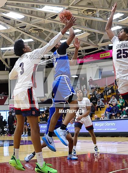 Thumbnail 2 in Archbishop Stepinac vs. Richmond Heights (Army National Guard Hoophall Classic) photogallery.