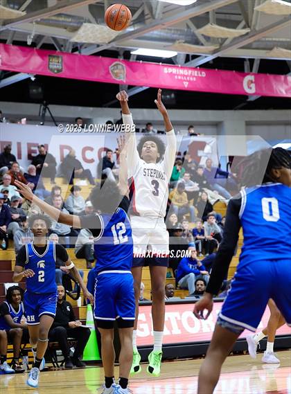 Thumbnail 3 in Archbishop Stepinac vs. Richmond Heights (Army National Guard Hoophall Classic) photogallery.