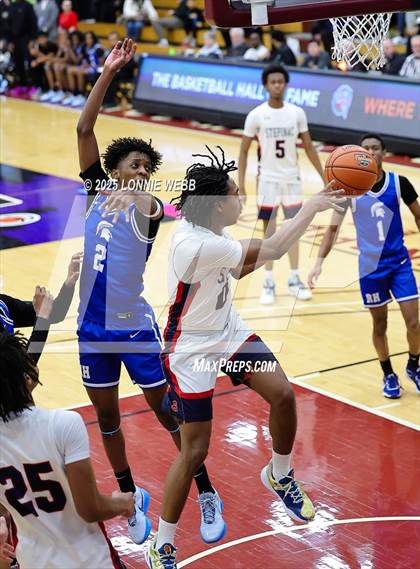 Thumbnail 1 in Archbishop Stepinac vs. Richmond Heights (Army National Guard Hoophall Classic) photogallery.