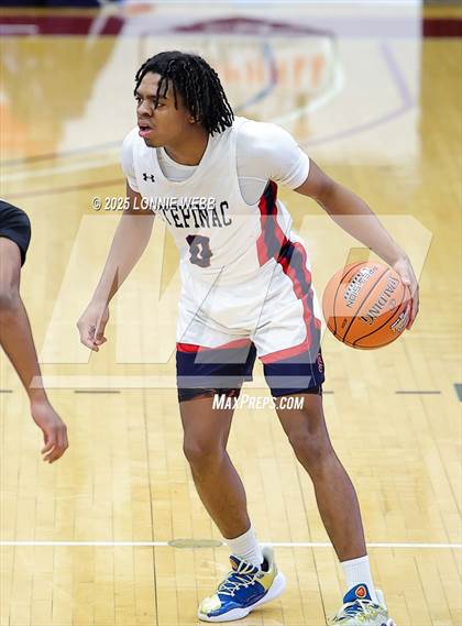 Thumbnail 1 in Archbishop Stepinac vs. Richmond Heights (Army National Guard Hoophall Classic) photogallery.
