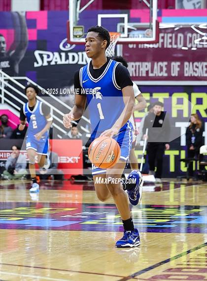 Thumbnail 1 in Archbishop Stepinac vs. Richmond Heights (Army National Guard Hoophall Classic) photogallery.