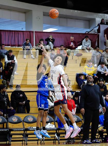 Thumbnail 1 in Archbishop Stepinac vs. Richmond Heights (Army National Guard Hoophall Classic) photogallery.