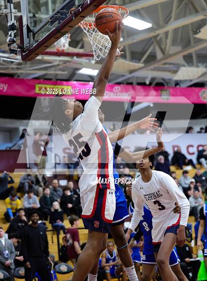 Thumbnail 1 in Archbishop Stepinac vs. Richmond Heights (Army National Guard Hoophall Classic) photogallery.