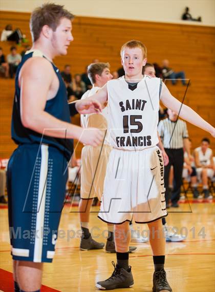 Thumbnail 2 in Central Catholic vs. St. Francis (Catholic School Winter Classic) photogallery.