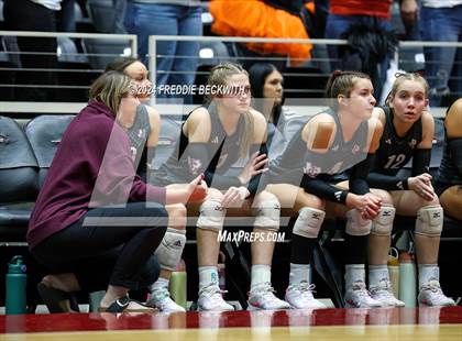 Thumbnail 2 in Johnson City vs. Wink (UIL 2A Volleyball Division I Final) photogallery.