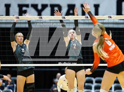 Thumbnail 2 in Johnson City vs. Wink (UIL 2A Volleyball Division I Final) photogallery.