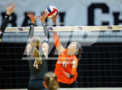 Thumbnail 2 in Johnson City vs. Wink (UIL 2A Volleyball Division I Final) photogallery.