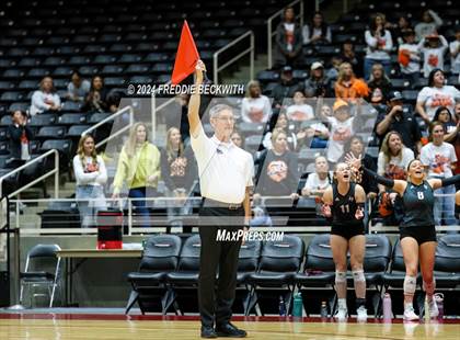 Thumbnail 3 in Johnson City vs. Wink (UIL 2A Volleyball Division I Final) photogallery.