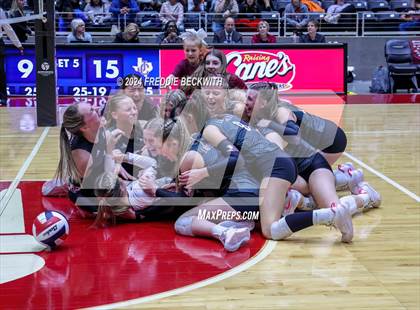 Thumbnail 2 in Johnson City vs. Wink (UIL 2A Volleyball Division I Final) photogallery.