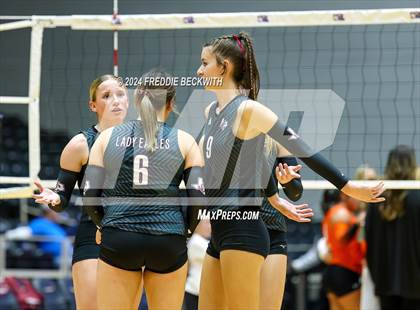 Thumbnail 2 in Johnson City vs. Wink (UIL 2A Volleyball Division I Final) photogallery.