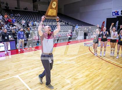 Thumbnail 3 in Johnson City vs. Wink (UIL 2A Volleyball Division I Final) photogallery.