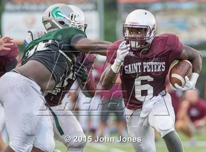 Thumbnail 3 in St. Peter&#39;s Prep @ DePaul Catholic (Scrimmage) photogallery.