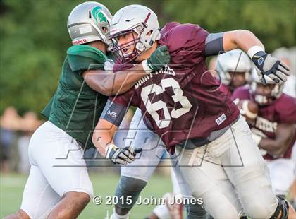 Thumbnail 1 in St. Peter&#39;s Prep @ DePaul Catholic (Scrimmage) photogallery.