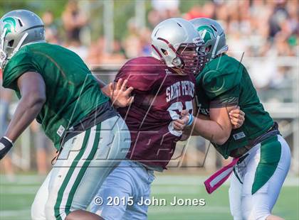 Thumbnail 3 in St. Peter&#39;s Prep @ DePaul Catholic (Scrimmage) photogallery.