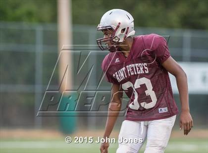 Thumbnail 3 in St. Peter&#39;s Prep @ DePaul Catholic (Scrimmage) photogallery.