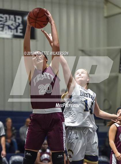 Thumbnail 3 in Trinity Christian Academy vs. Bishop McLaughlin Catholic photogallery.