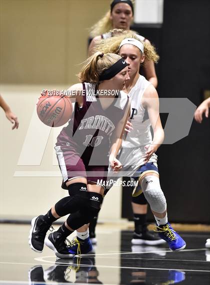 Thumbnail 1 in Trinity Christian Academy vs. Bishop McLaughlin Catholic photogallery.