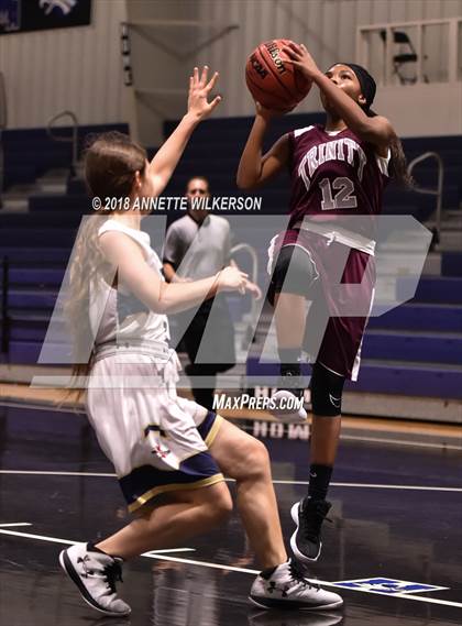 Thumbnail 1 in Trinity Christian Academy vs. Bishop McLaughlin Catholic photogallery.