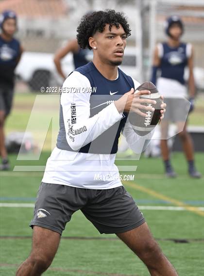 Thumbnail 3 in St. John Bosco vs. Los Alamitos (Battle At The Beach) photogallery.