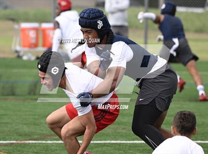 Thumbnail 1 in St. John Bosco vs. Los Alamitos (Battle At The Beach) photogallery.
