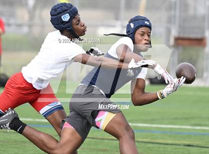 Thumbnail 1 in St. John Bosco vs. Los Alamitos (Battle At The Beach) photogallery.