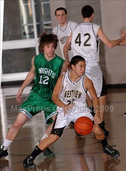 Thumbnail 2 in Westview vs. St. Joseph (Max Preps Holiday Classic) photogallery.