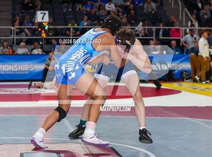 Thumbnail 1 in NYSPHSAA Wrestling Championships - Round 1 (160 lbs - 285 lbs) photogallery.
