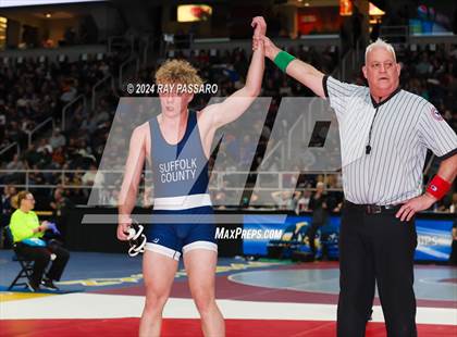 Thumbnail 1 in NYSPHSAA Wrestling Championships - Round 1 (160 lbs - 285 lbs) photogallery.
