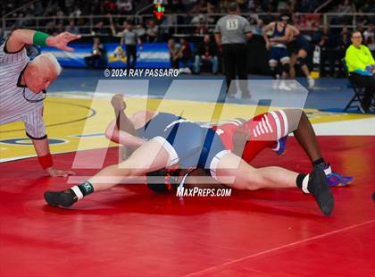 Thumbnail 1 in NYSPHSAA Wrestling Championships - Round 1 (160 lbs - 285 lbs) photogallery.