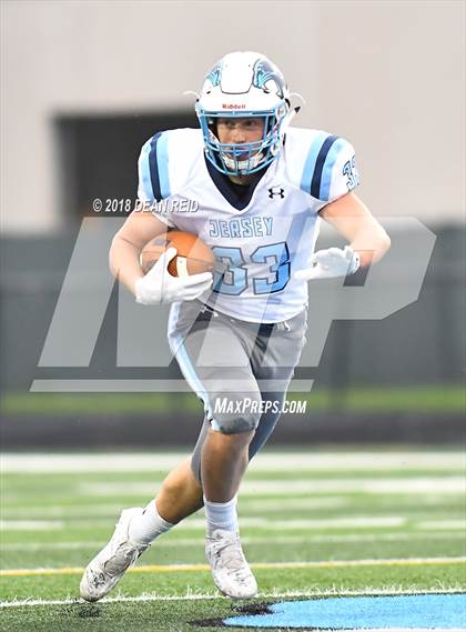 Thumbnail 1 in Jersey @ Hillcrest (IHSA Class 5A 1st Round Playoff) photogallery.