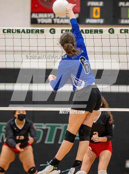 Thumbnail 2 in New Life Camp vs. The Burlington School (Grace Christian School Crusader Classic) photogallery.