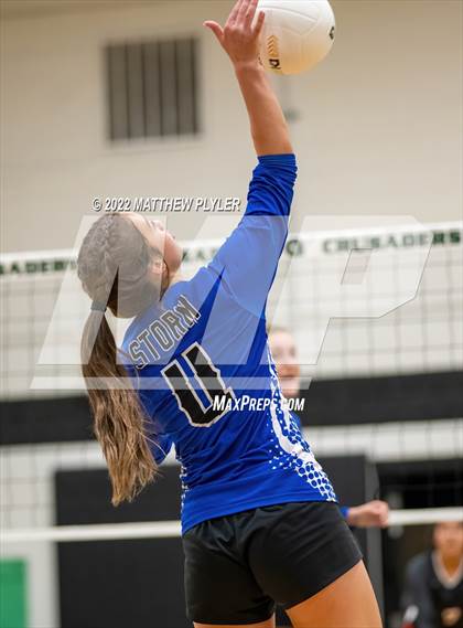 Thumbnail 2 in New Life Camp vs. The Burlington School (Grace Christian School Crusader Classic) photogallery.