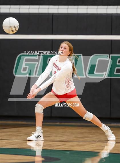 Thumbnail 2 in New Life Camp vs. The Burlington School (Grace Christian School Crusader Classic) photogallery.