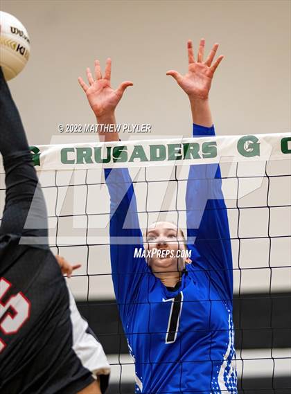 Thumbnail 2 in New Life Camp vs. The Burlington School (Grace Christian School Crusader Classic) photogallery.
