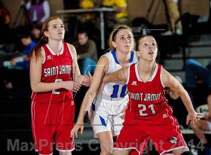 Thumbnail 1 in St James vs Lutheran (Prepcasts Elite Girls Shootout VI) photogallery.