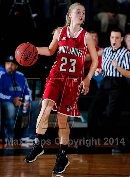 Thumbnail 1 in St James vs Lutheran (Prepcasts Elite Girls Shootout VI) photogallery.