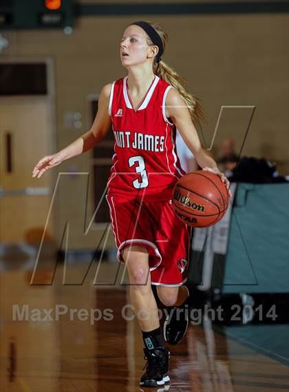Thumbnail 2 in St James vs Lutheran (Prepcasts Elite Girls Shootout VI) photogallery.