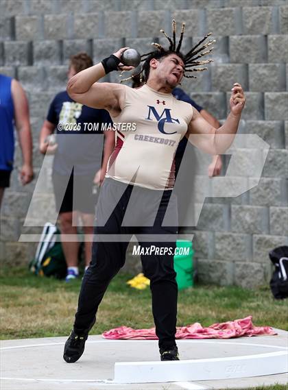 Thumbnail 2 in NCHSAA 4A West Regional (Shot Put) photogallery.
