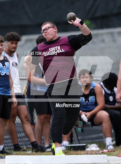 Thumbnail 2 in NCHSAA 4A West Regional (Shot Put) photogallery.
