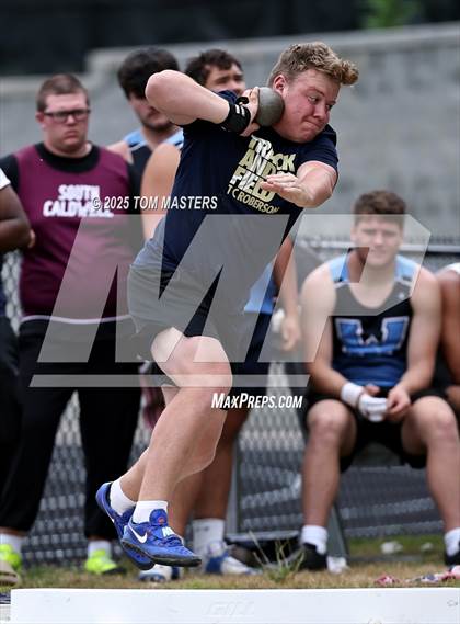 Thumbnail 3 in NCHSAA 4A West Regional (Shot Put) photogallery.