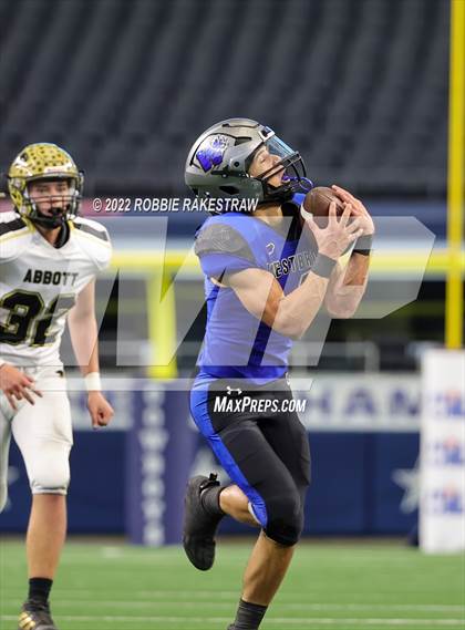 Thumbnail 2 in Westbrook vs. Abbott (UIL 1A Six-Man Division 1 Final) photogallery.