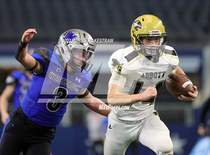 Thumbnail 2 in Westbrook vs. Abbott (UIL 1A Six-Man Division 1 Final) photogallery.