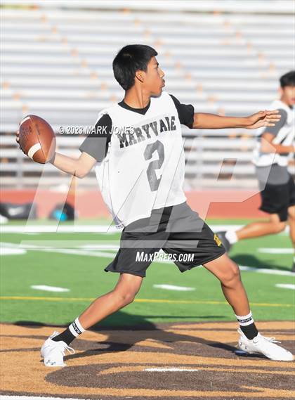 Thumbnail 3 in Maryvale vs. Bourgade Catholic (Trevor Browne 7 on 7) photogallery.