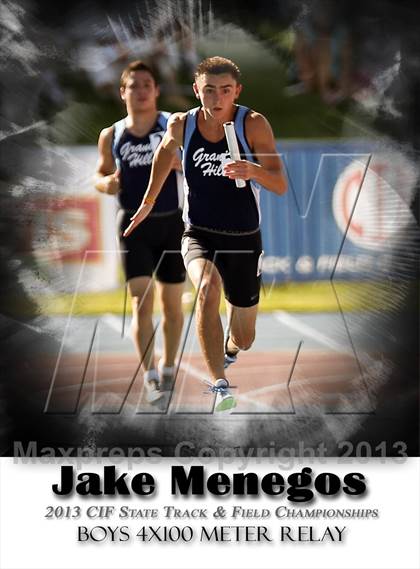 Thumbnail 2 in CIF State Track & Field Championships (Boys 4x100 Relay) photogallery.