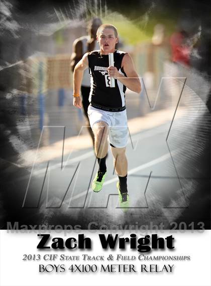Thumbnail 3 in CIF State Track & Field Championships (Boys 4x100 Relay) photogallery.