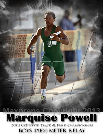 Thumbnail 1 in CIF State Track & Field Championships (Boys 4x100 Relay) photogallery.