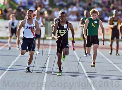 Thumbnail 2 in CIF State Track & Field Championships (Boys 4x100 Relay) photogallery.