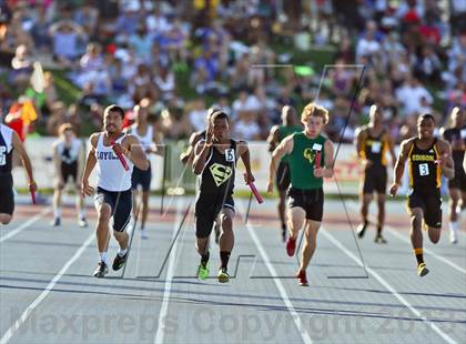 Thumbnail 3 in CIF State Track & Field Championships (Boys 4x100 Relay) photogallery.