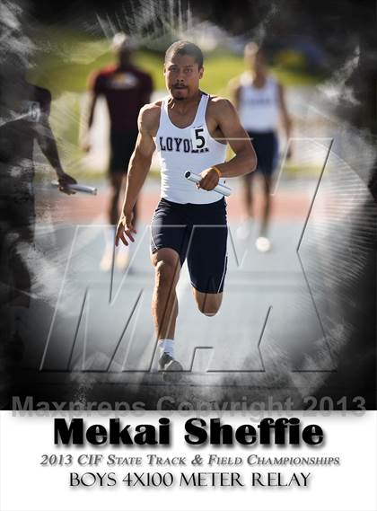 Thumbnail 2 in CIF State Track & Field Championships (Boys 4x100 Relay) photogallery.