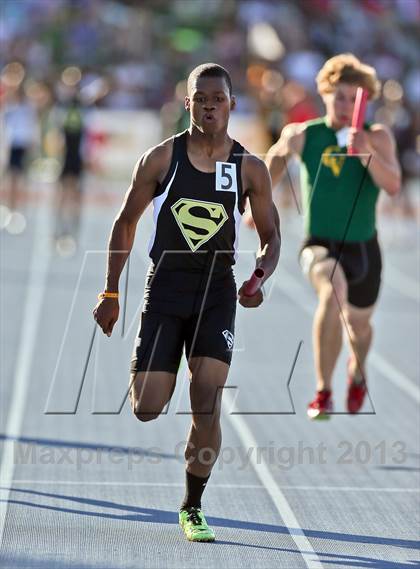 Thumbnail 3 in CIF State Track & Field Championships (Boys 4x100 Relay) photogallery.